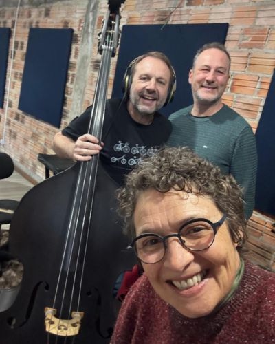 Rosa, Éder e Nino - Gravação da música Rua Água Santa